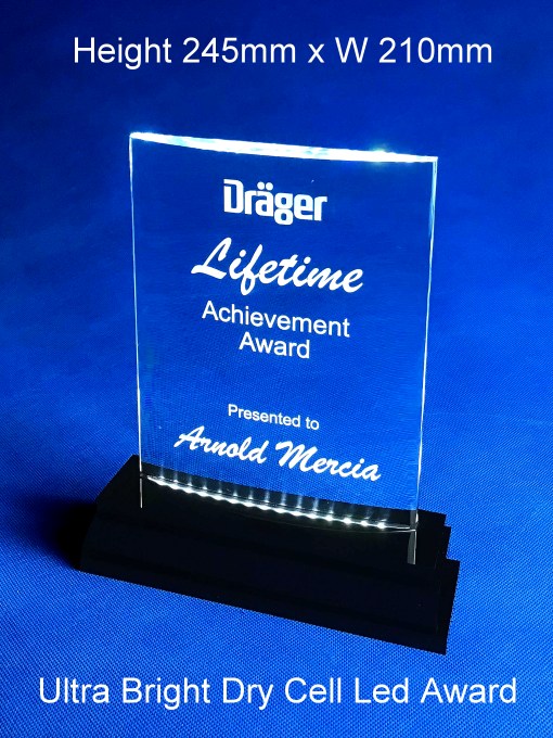 Corporate LED Plaque  Custom Design LED Awards